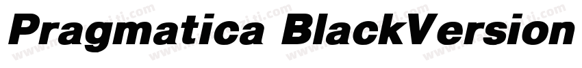 Pragmatica BlackVersion 2000字体转换